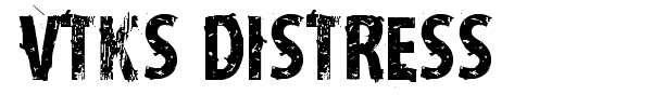 VTKS Distress font preview